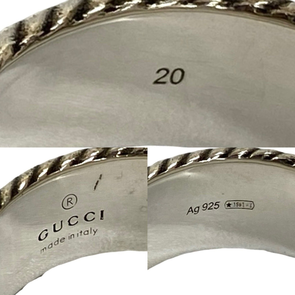 Double G Motif Ring Sterling Silver