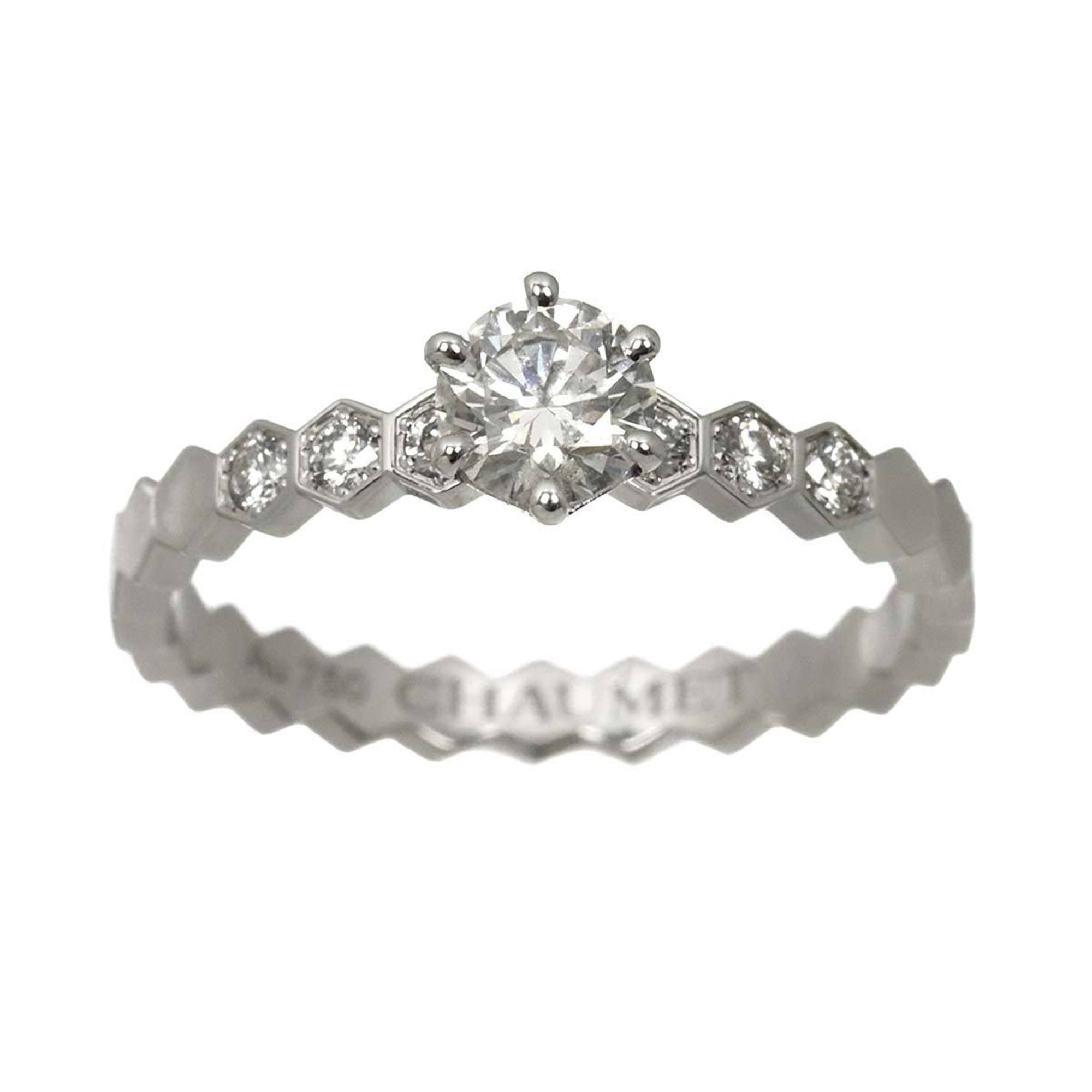 Band Ring 18K White Gold with Diamond