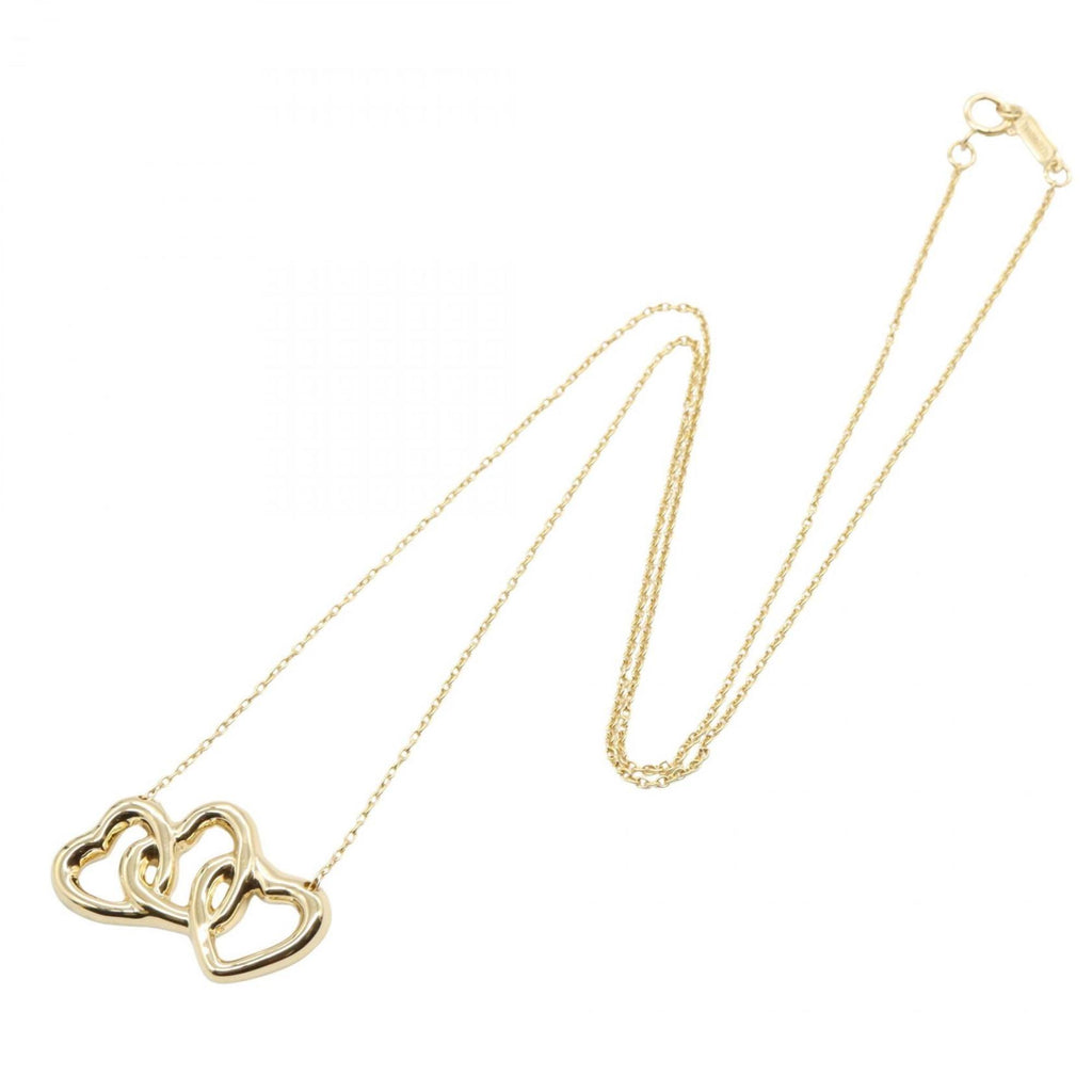 Triple Heart Pendant Necklace 18K Yellow Gold