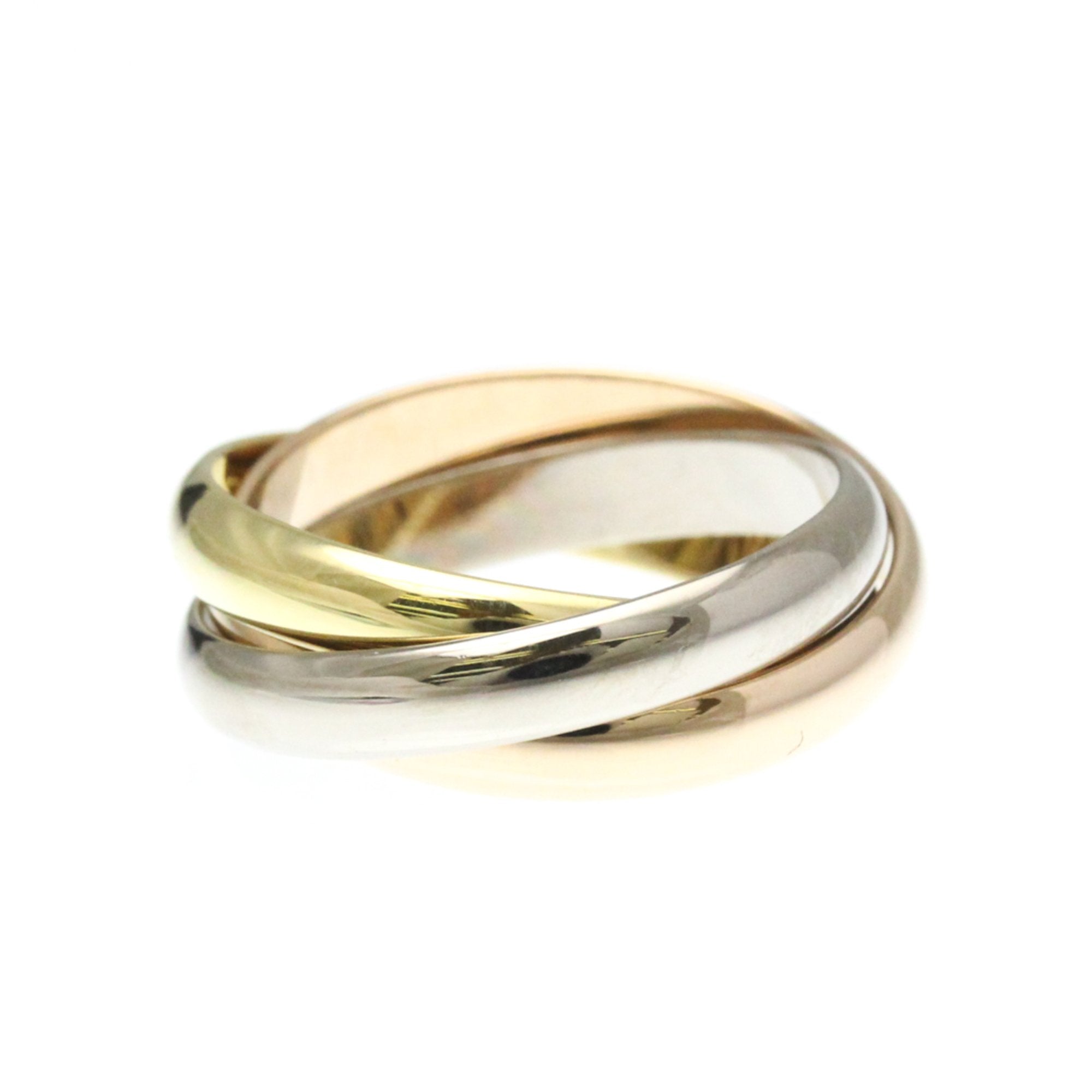 Vendome Louis Cartier Band Ring 18K Tricolor Gold