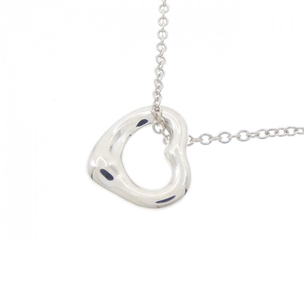 Open Heart Pendant Necklace Sterling Silver 10.6mm