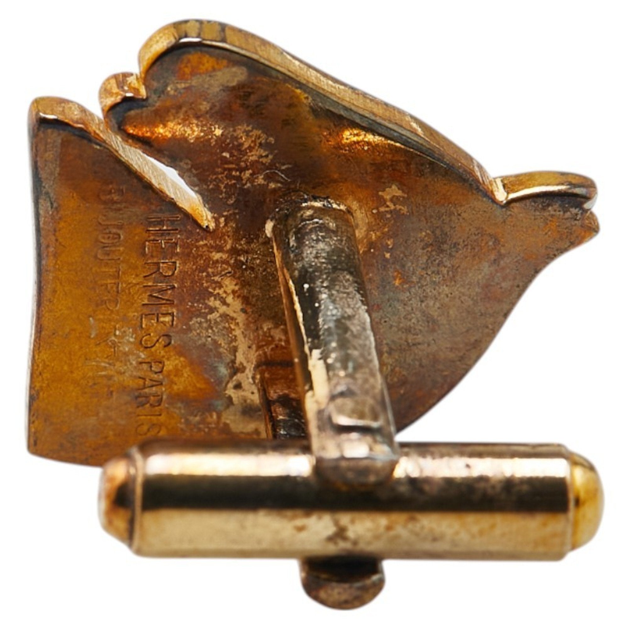 Cheval Horse Cufflinks Gold Plated Bracelet