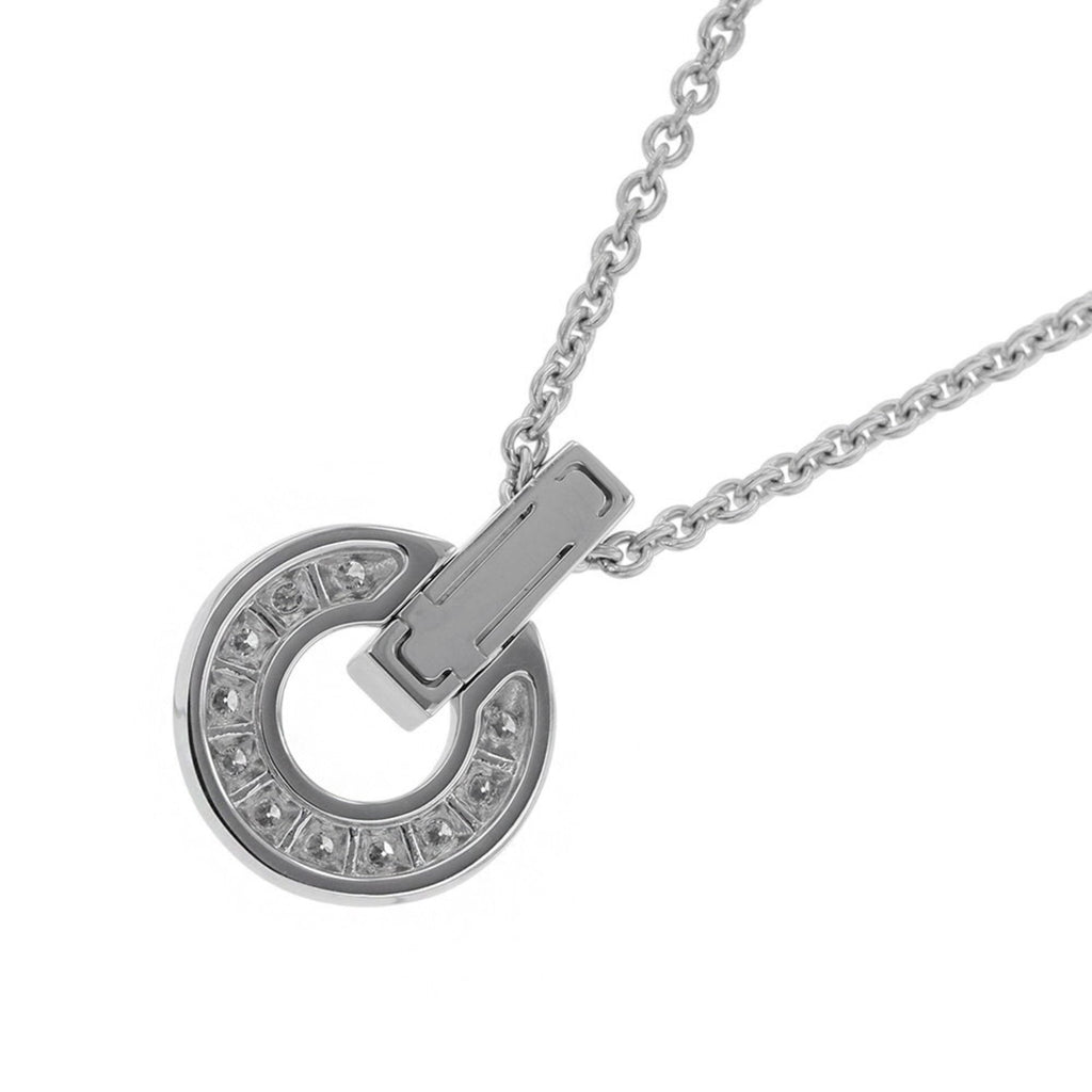Pendant Necklace 18K White Gold with Diamond