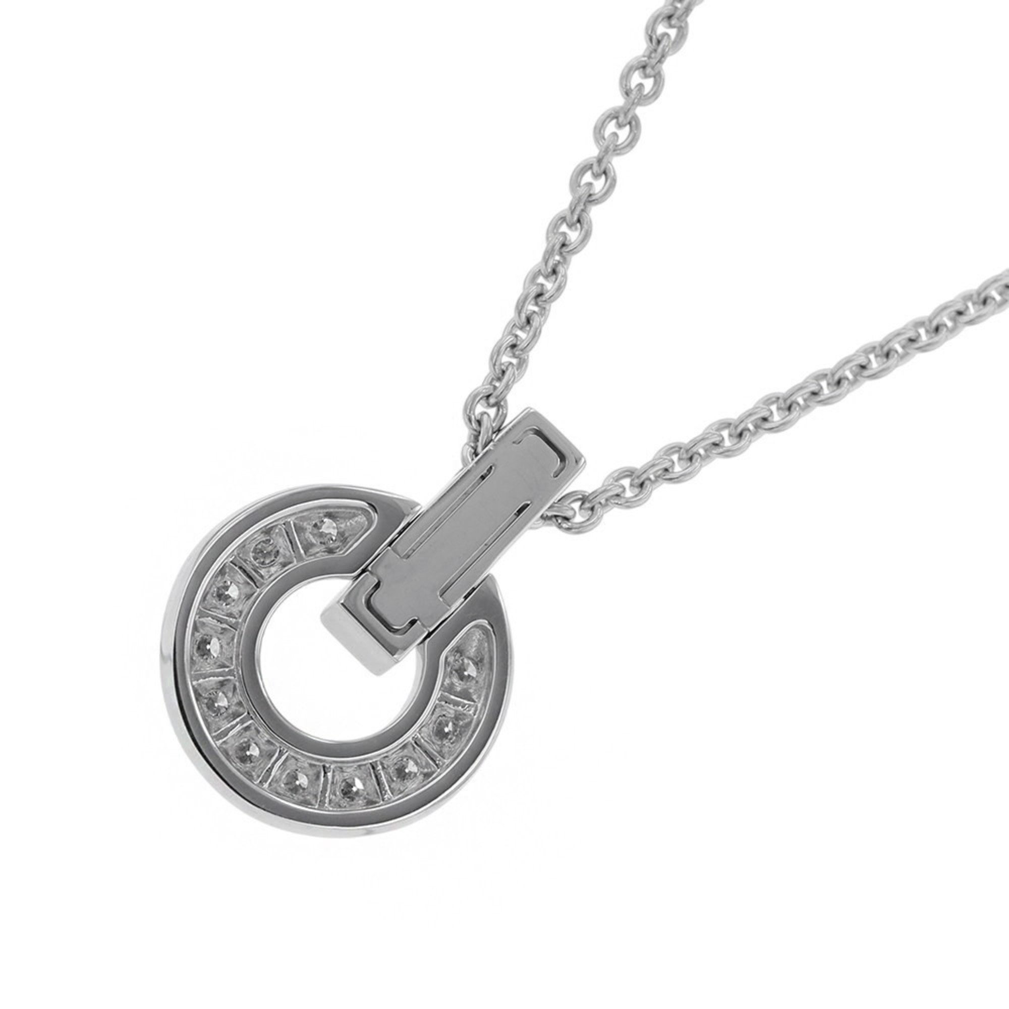 Pendant Necklace 18K White Gold with Diamond