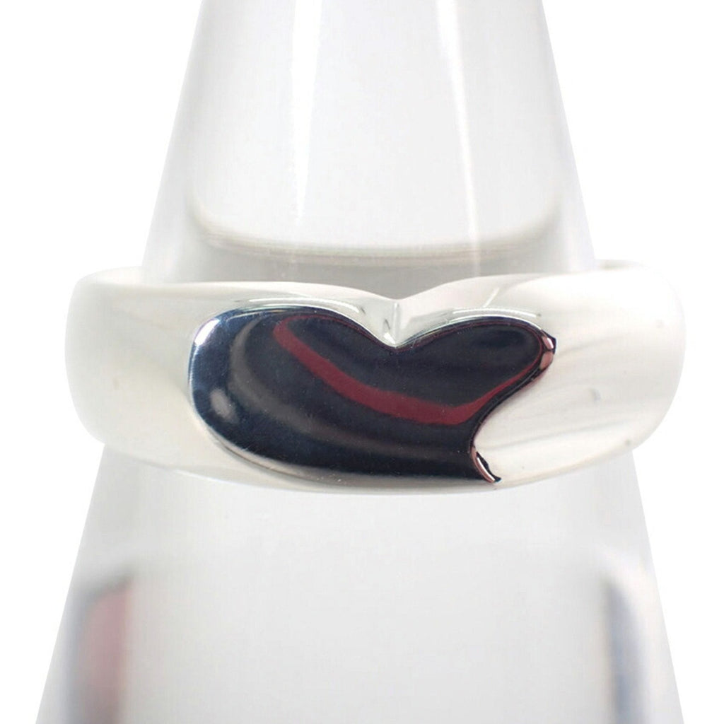 Full Heart Ring Sterling Silver