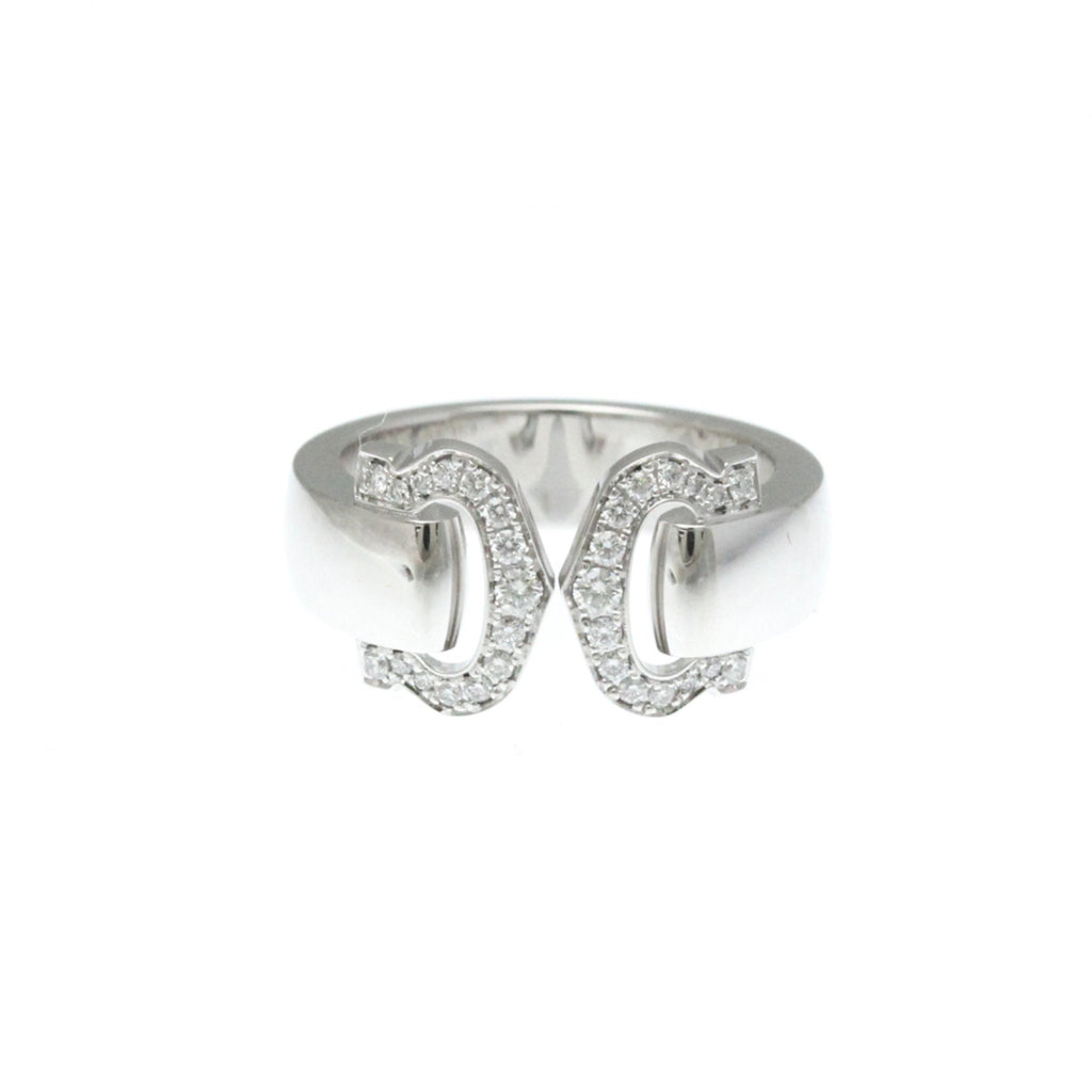 Band Ring 18K White Gold with Diamond