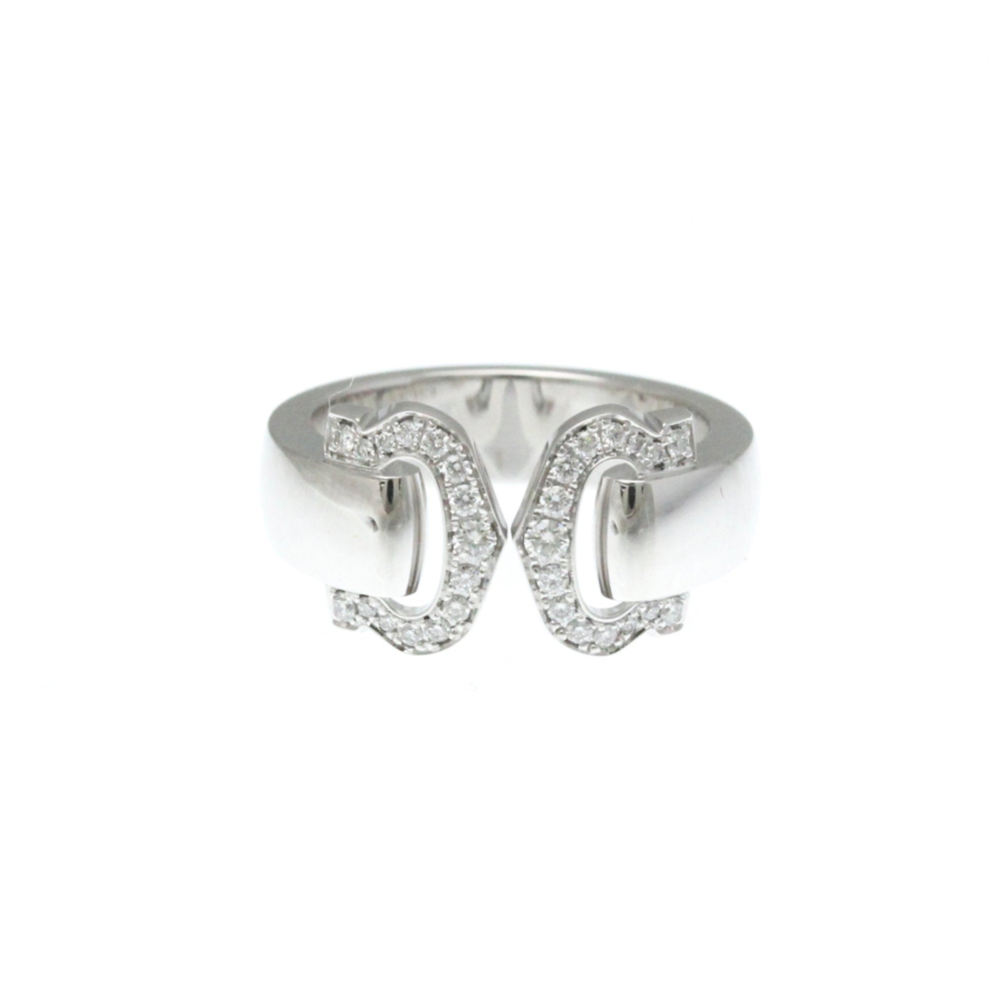 Band Ring 18K White Gold with Diamond