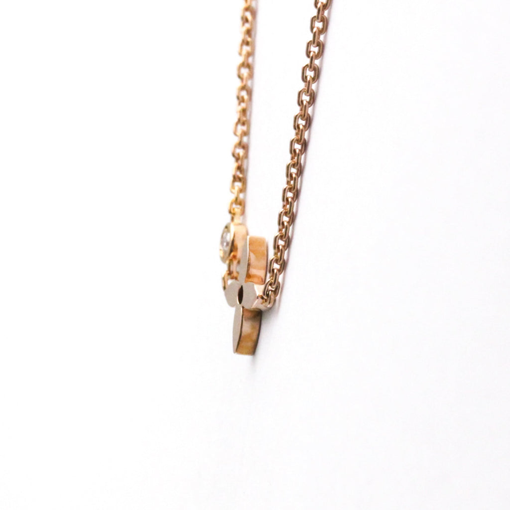 Pendant Necklace 18K Rose Gold with Diamond