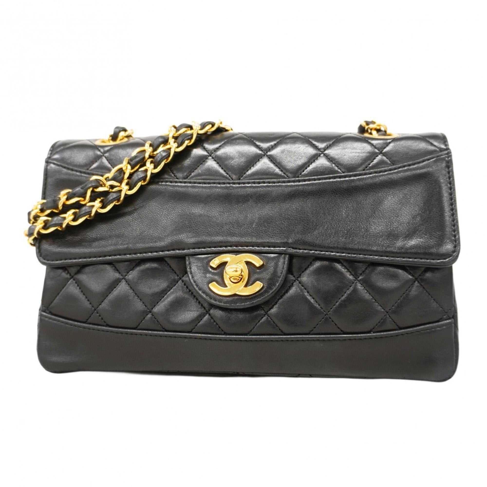 Vintage CC Chain Flap Bag Quilted Lambskin Medium