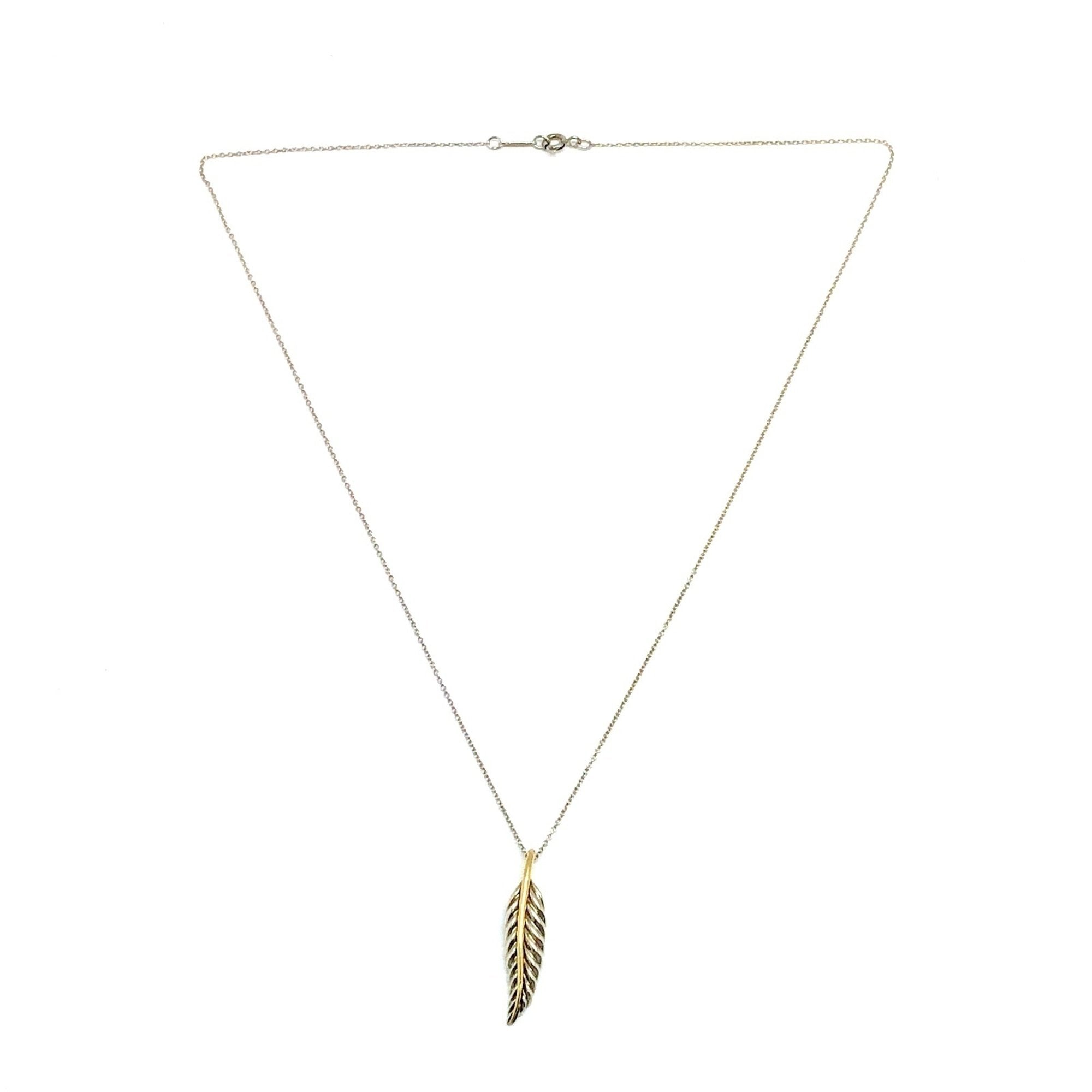 Pendant Necklace 18K Gold and Sterling Silver