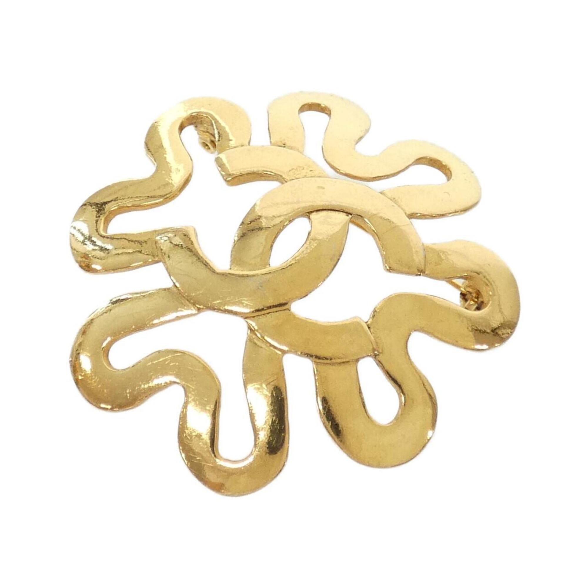 Brooch Gold-Tone Metal