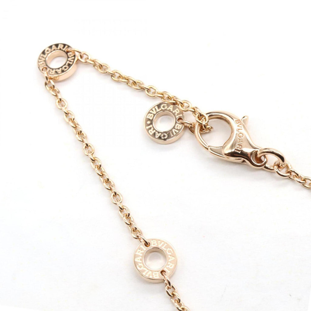 B Pendant Necklace 18K Rose Gold and 18K White Gold
