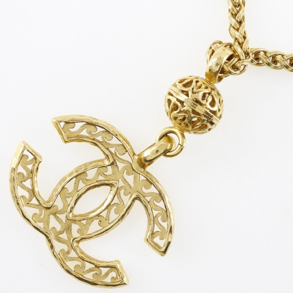 CC Logo Pendant Necklace Metal