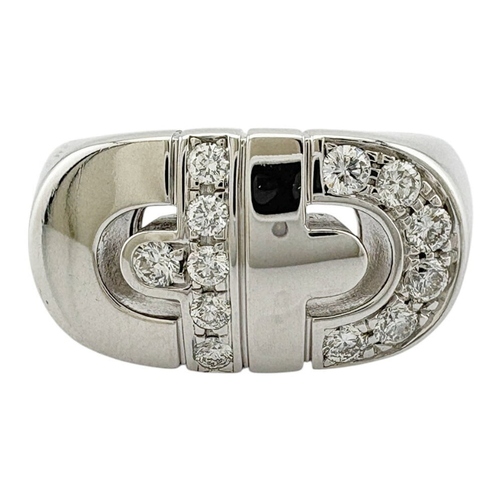 Parentesi Band Ring 18K Yellow Gold with Diamond