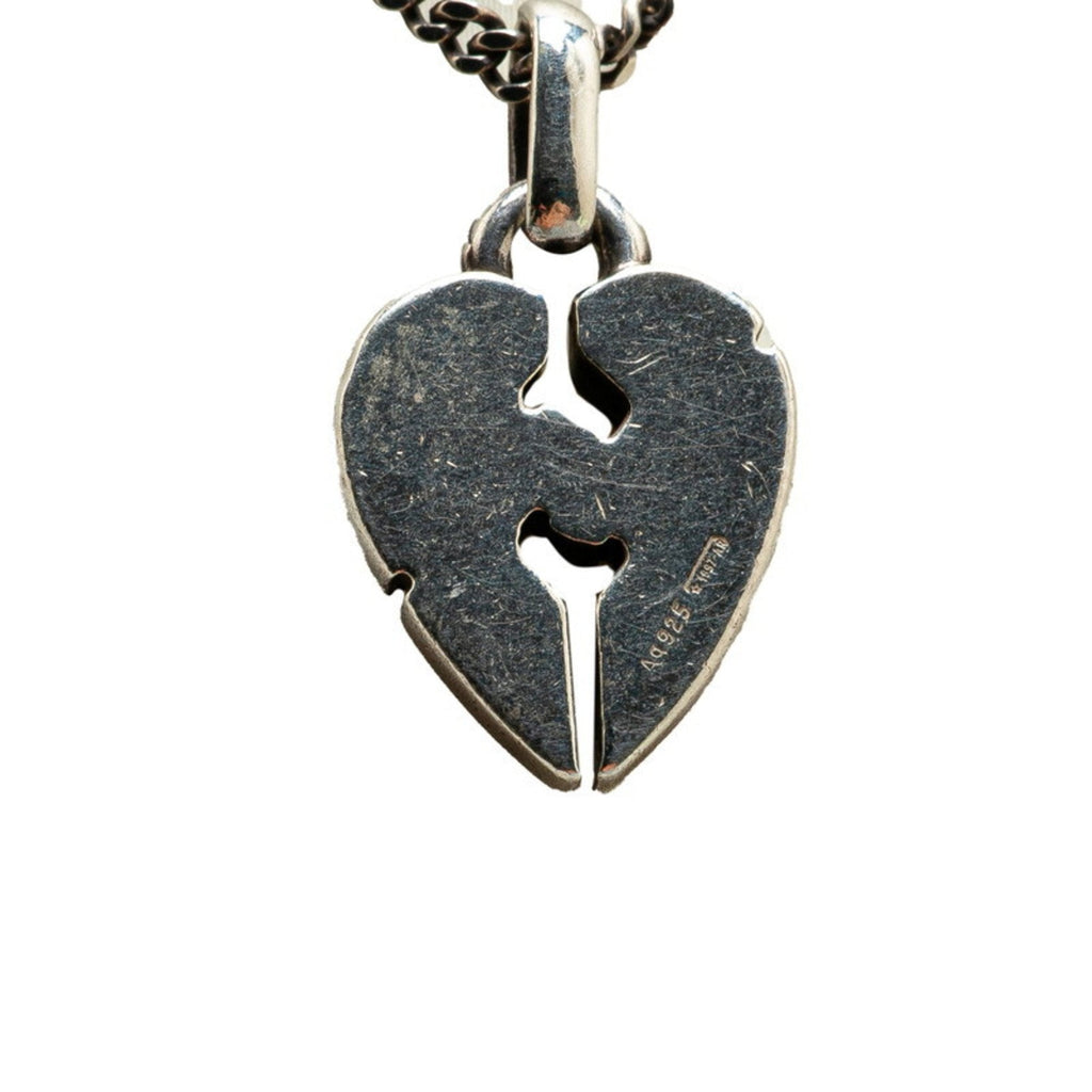 Knot Heart Pendant Necklace Sterling Silver