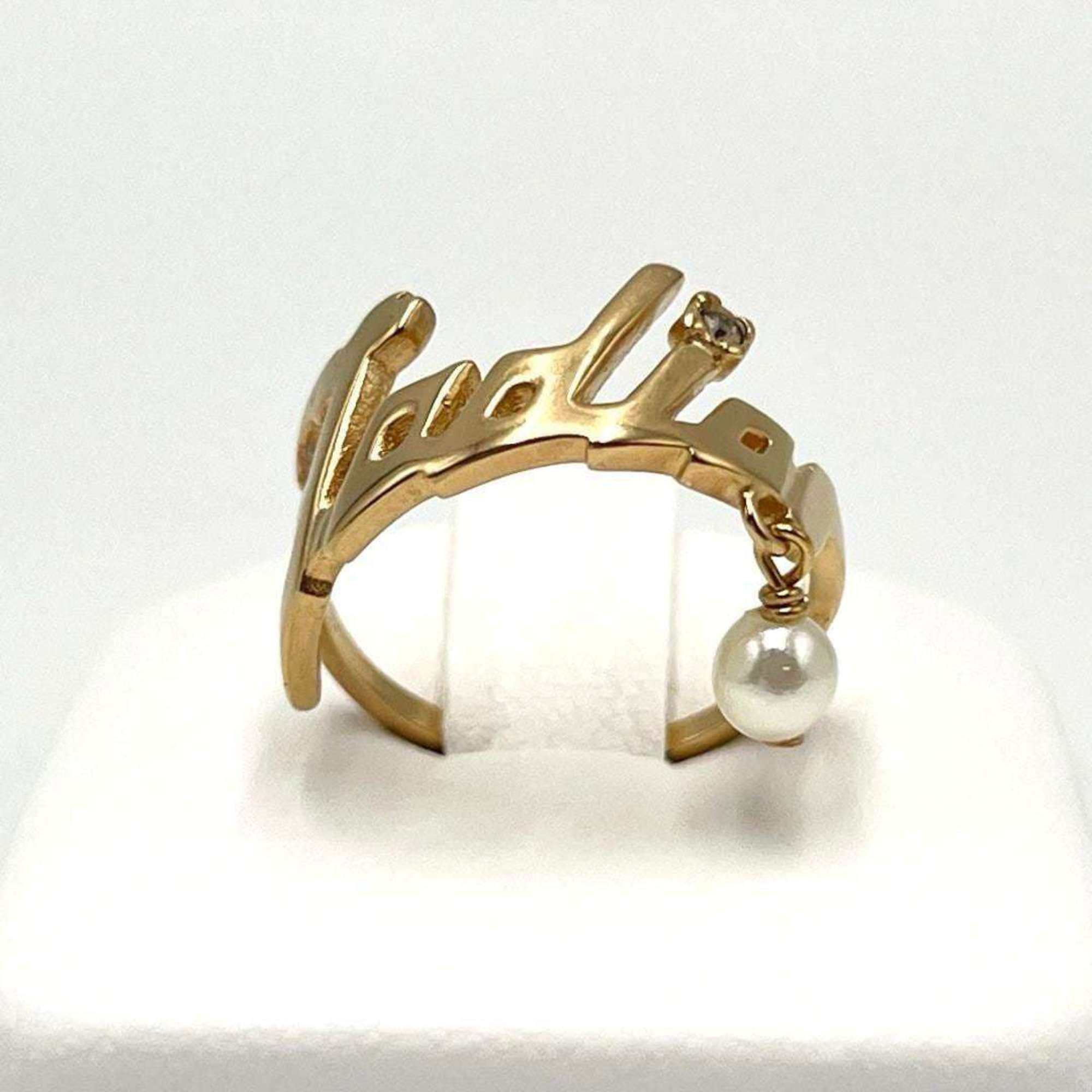 Band Ring Metal and Rhinestone