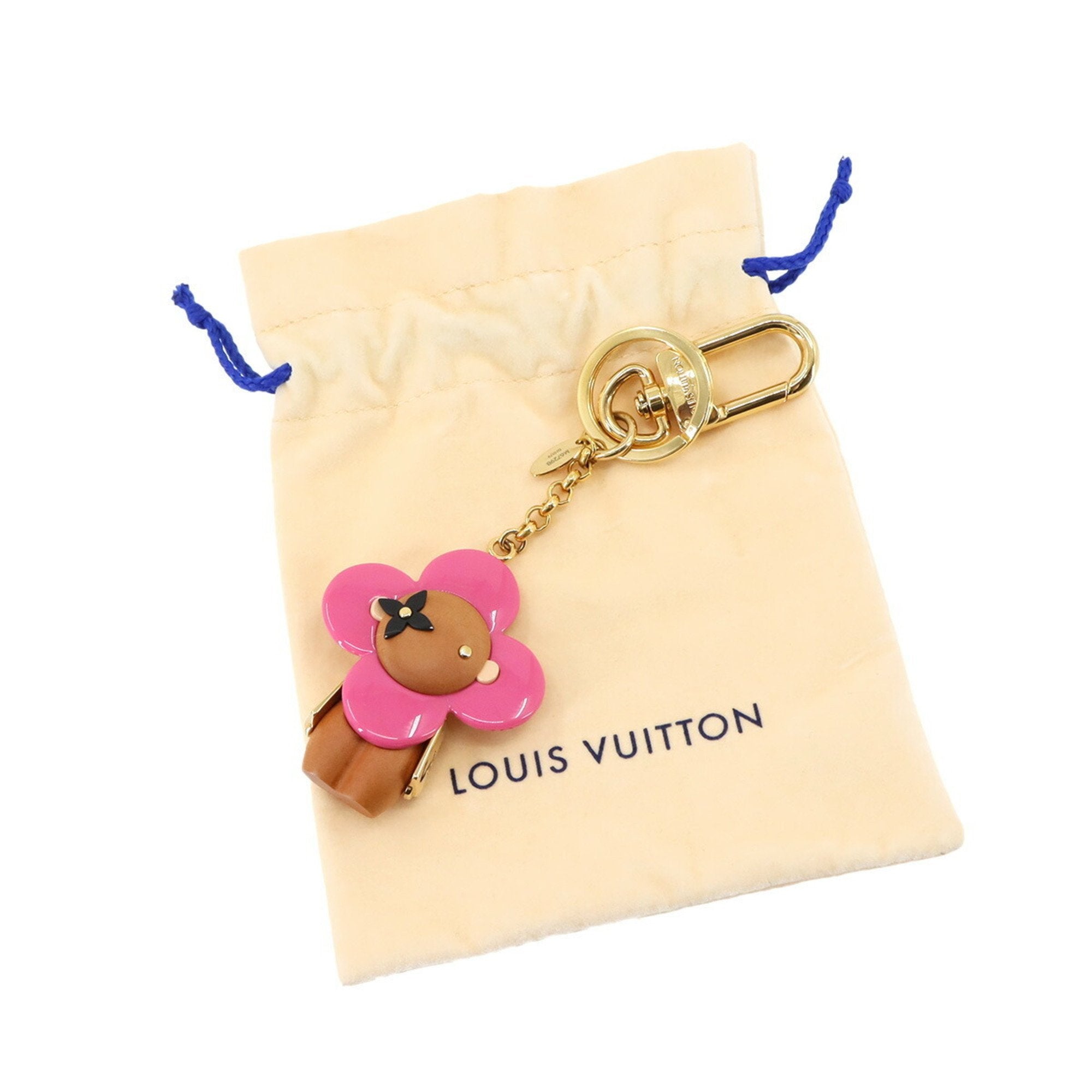 Porte-Clés Vivienne Charm Beige Black and Pink Handbag Charm