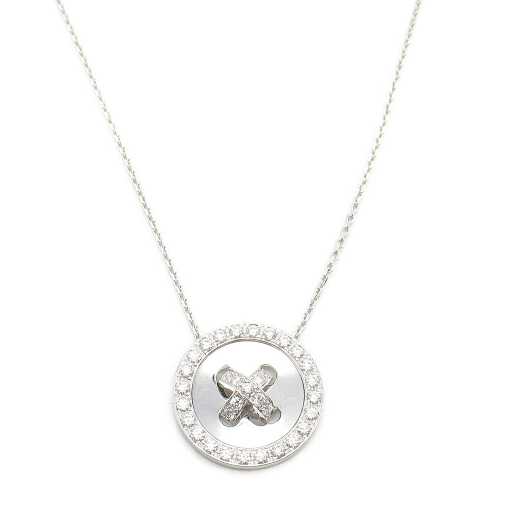 Pendant Necklace 18K White Gold with Diamond