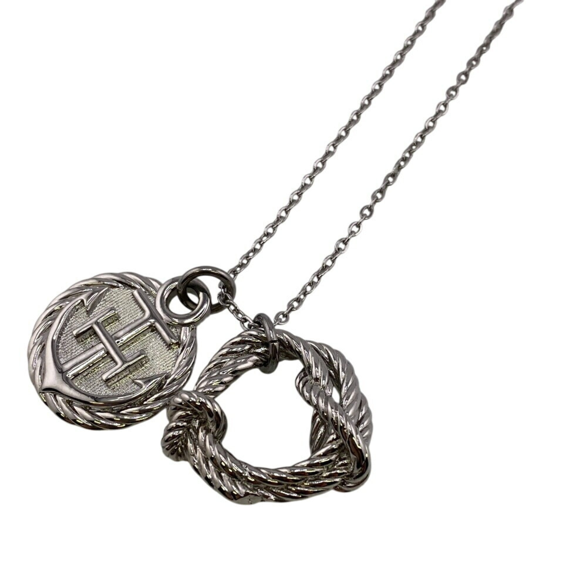 Cordage Rope Pendant Necklace Metal