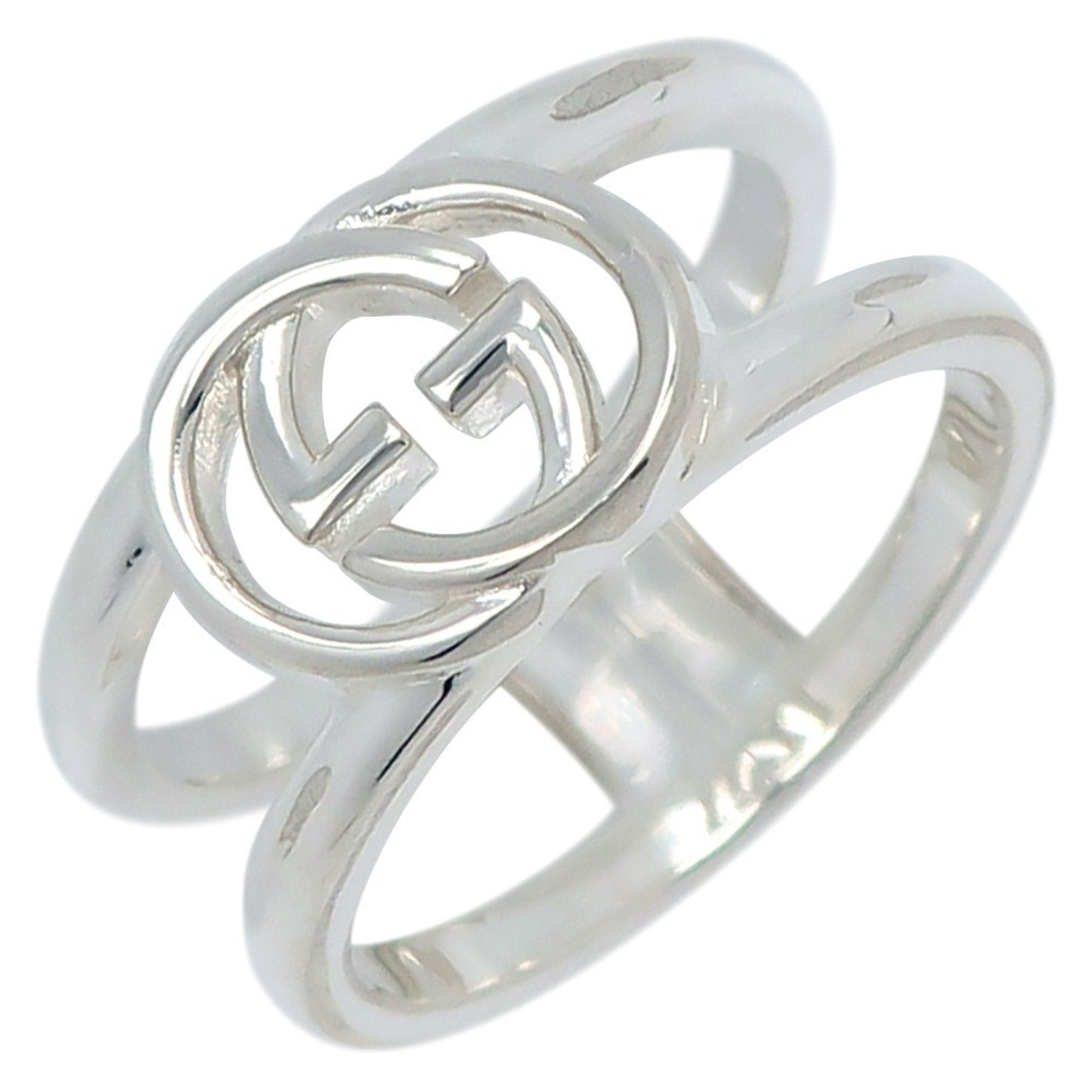Interlocking G Band Ring Sterling Silver
