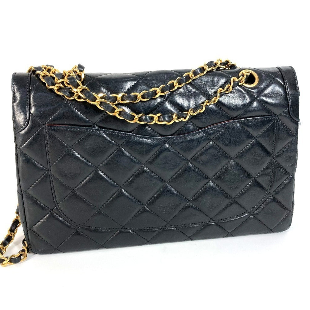 Vintage Two Tone CC Flap Bag Quilted Lambskin Medium