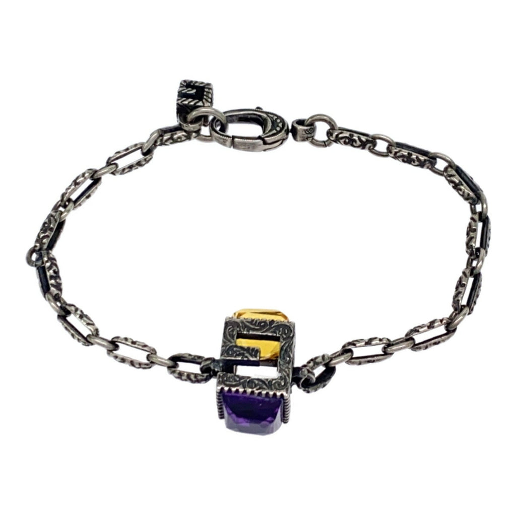 G Cube Bracelet Sterling Silver