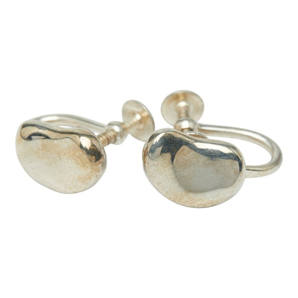 Bean Earrings Sterling Silver 11.3mm Sterling Silver