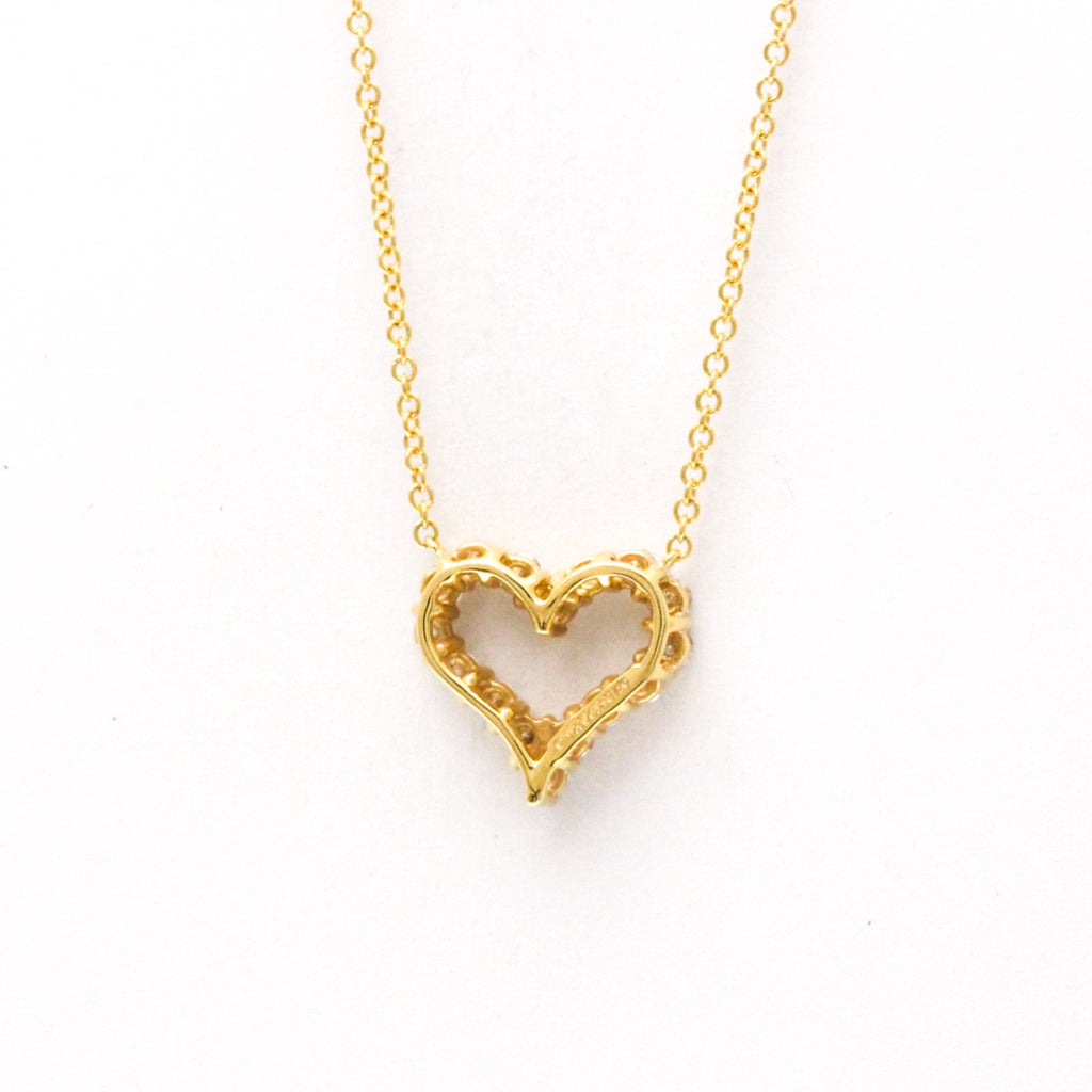 Pendant Necklace 18K Rose Gold with Diamond Mini