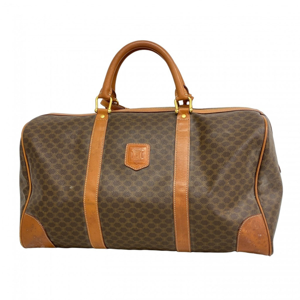 Vintage Duffle Bag Macadam Coated Canvas Large