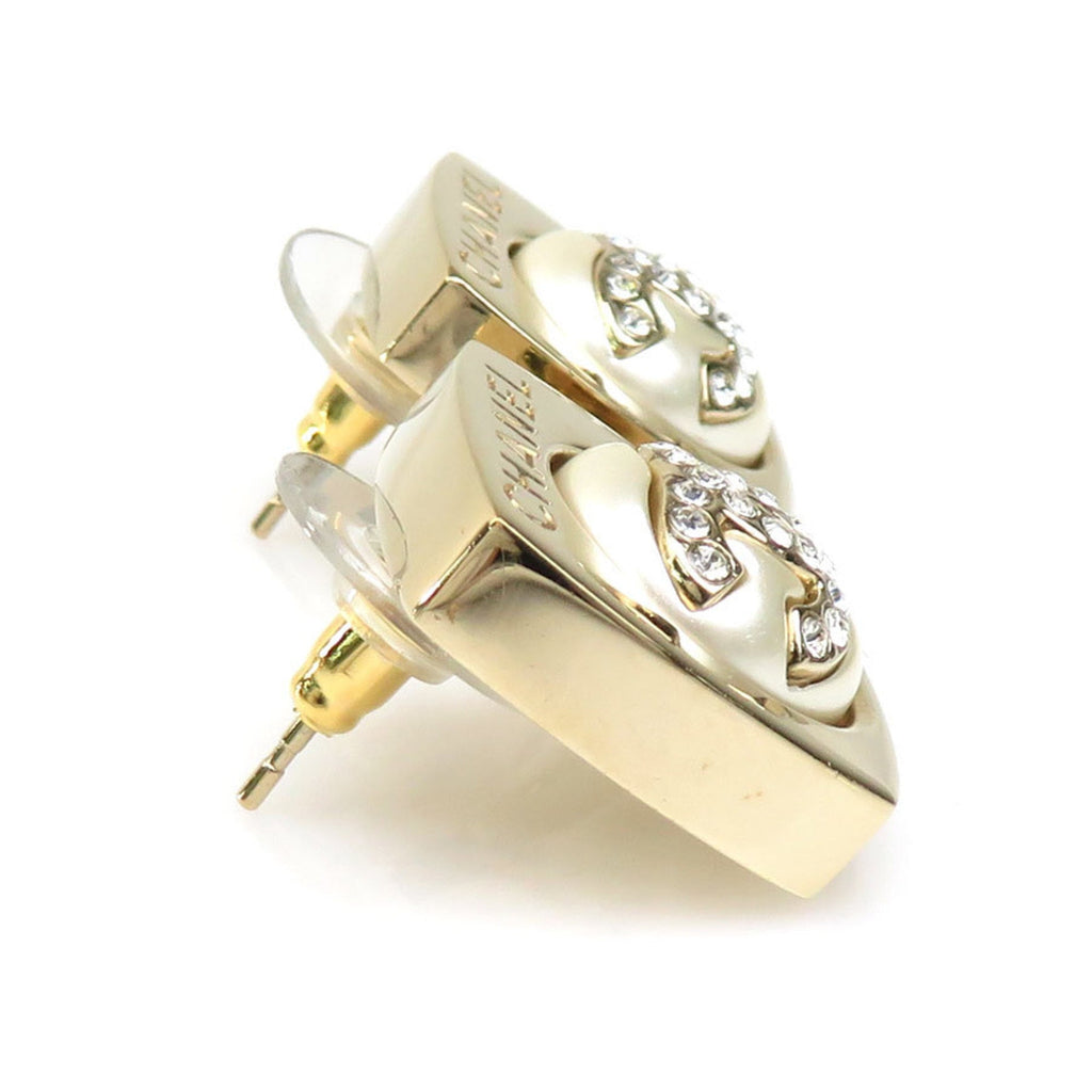 CC Logo Earrings Gold-Tone Metal Gold-Tone Metal
