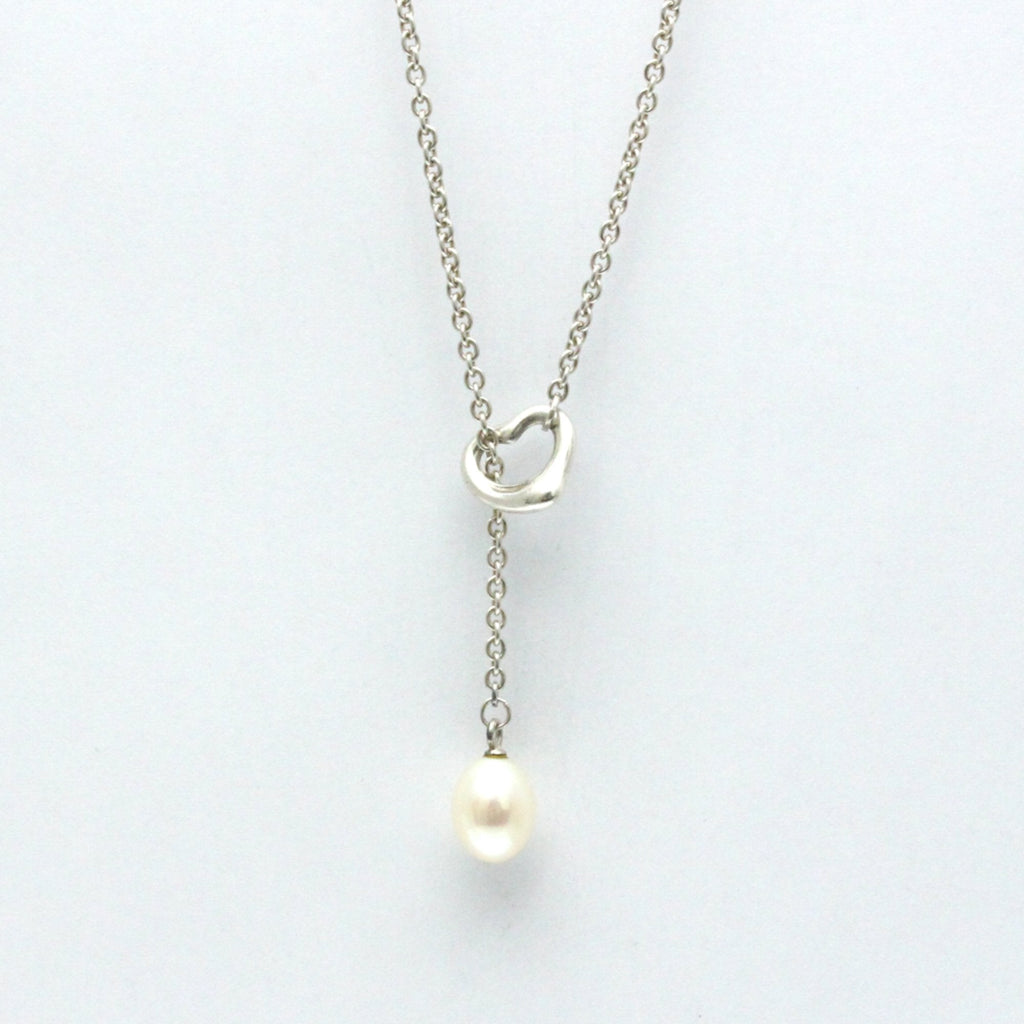 Open Heart Pendant Necklace Sterling Silver 11mm