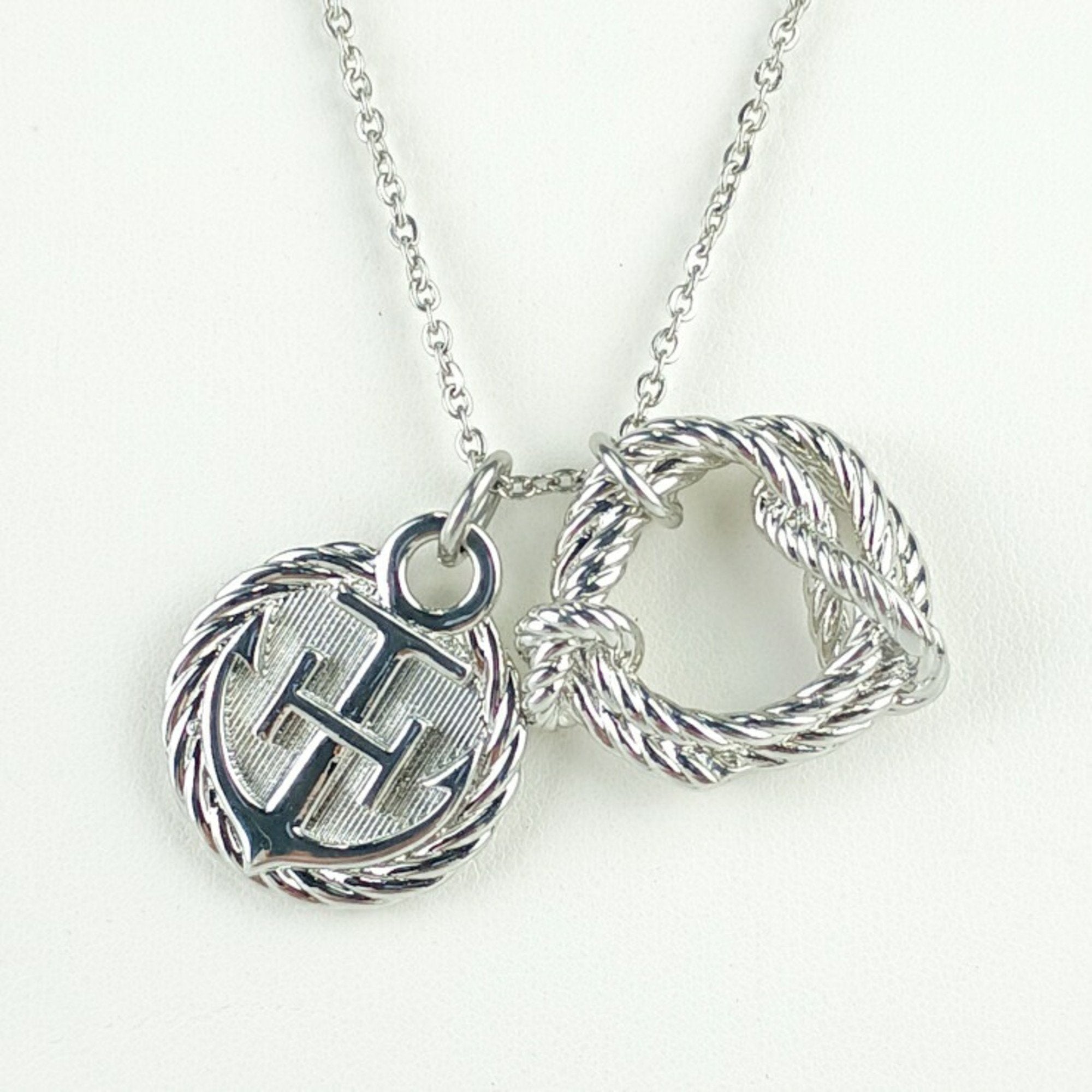 Pendant Necklace Silver Metal