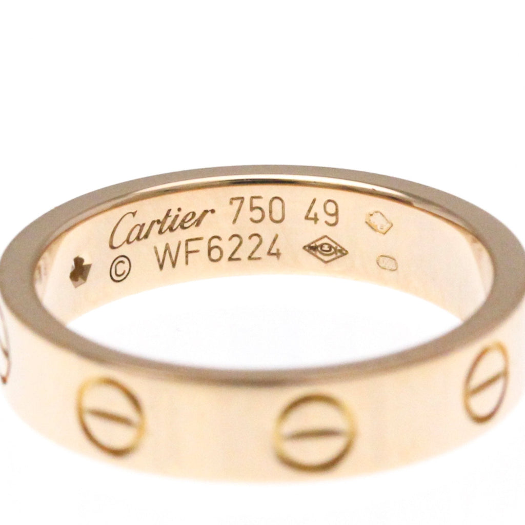 Love Ring 18K Rose Gold Mini with Diamond