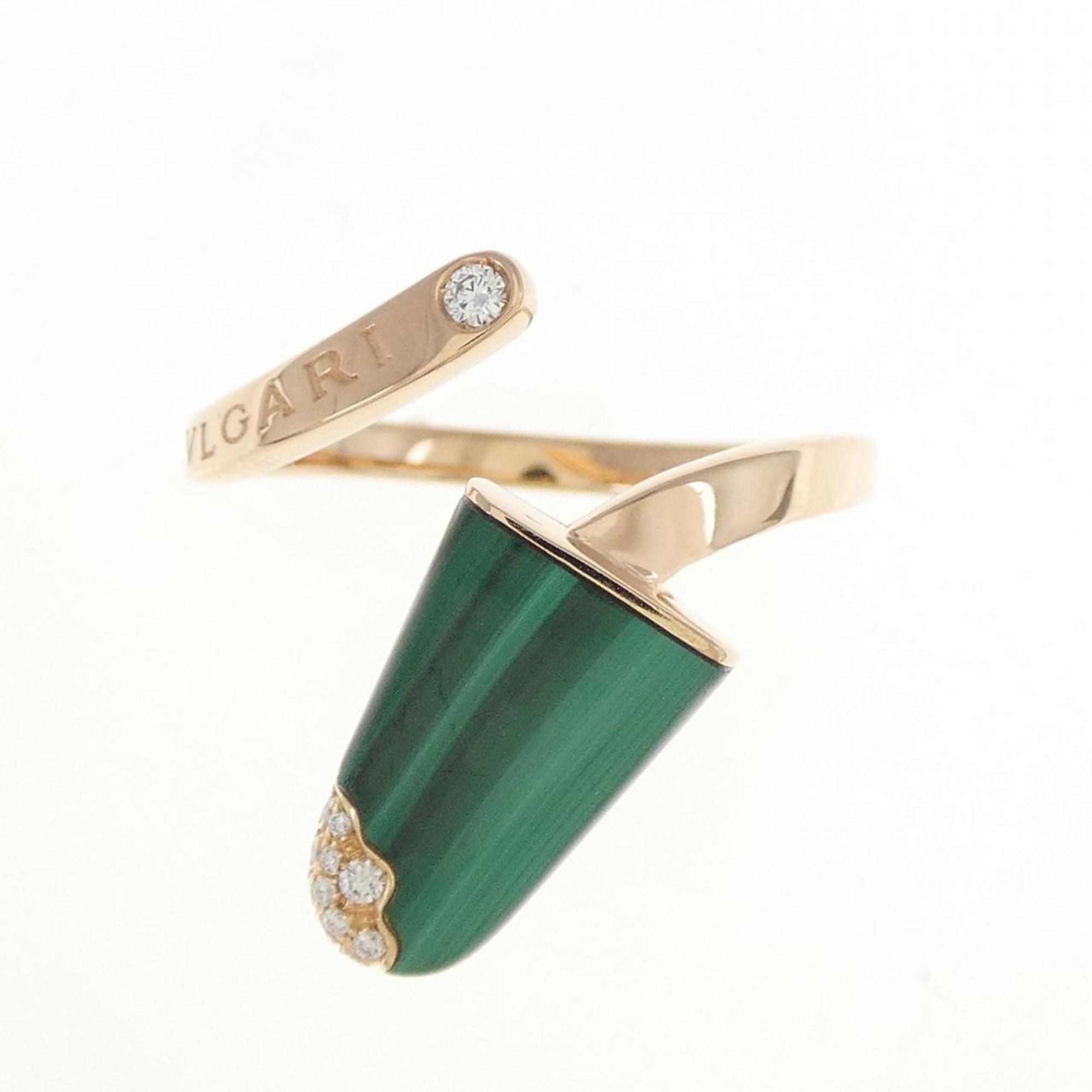 Gelati Ring 18K Rose Gold with Diamond and Malachite