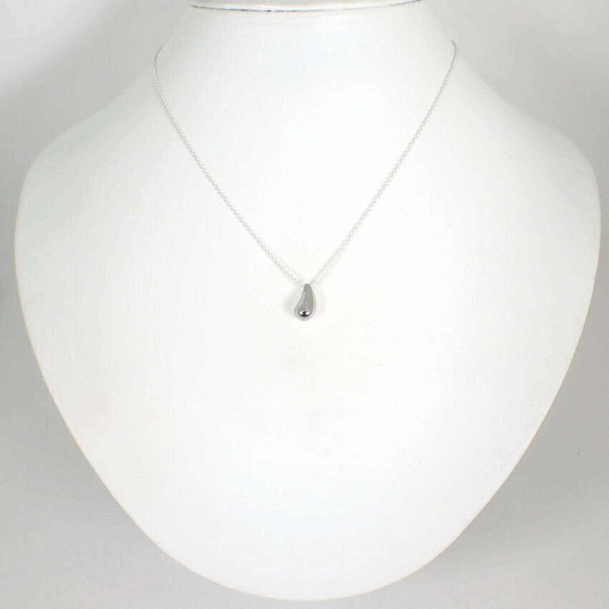 Teardrop Pendant Necklace Sterling Silver