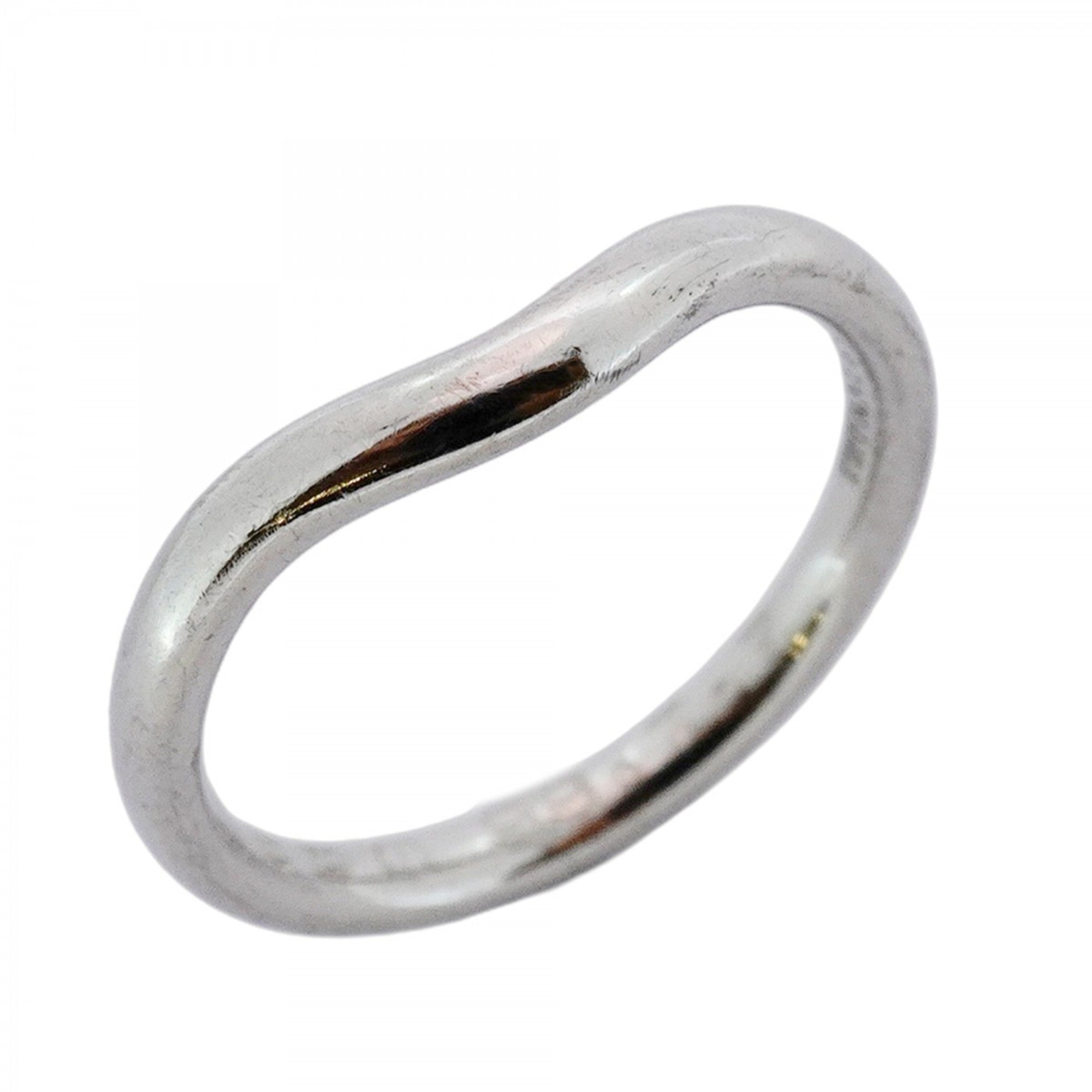 Curved Band Ring Platinum
