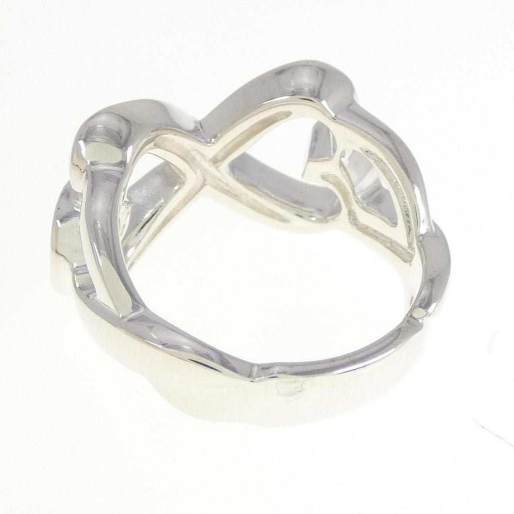 Double Loving Heart Ring Sterling Silver