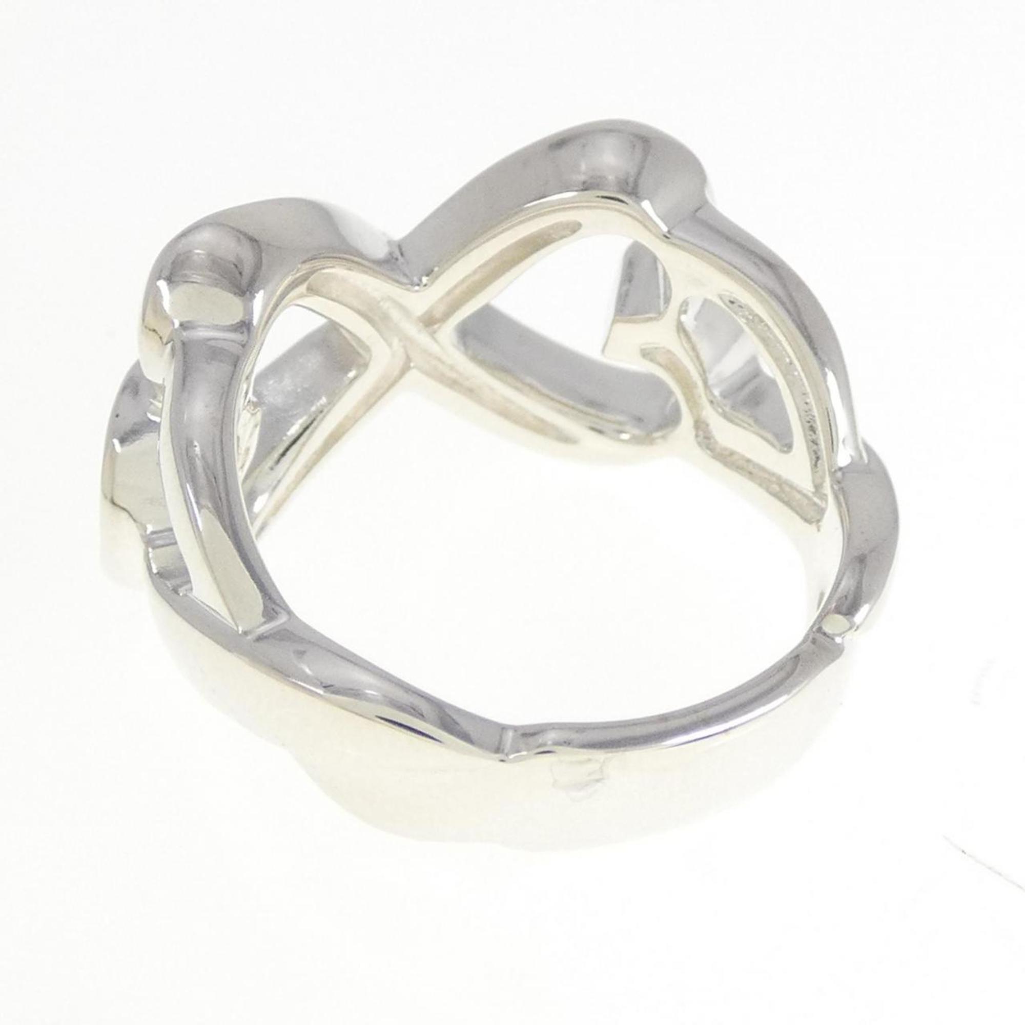 Double Loving Heart Ring Sterling Silver