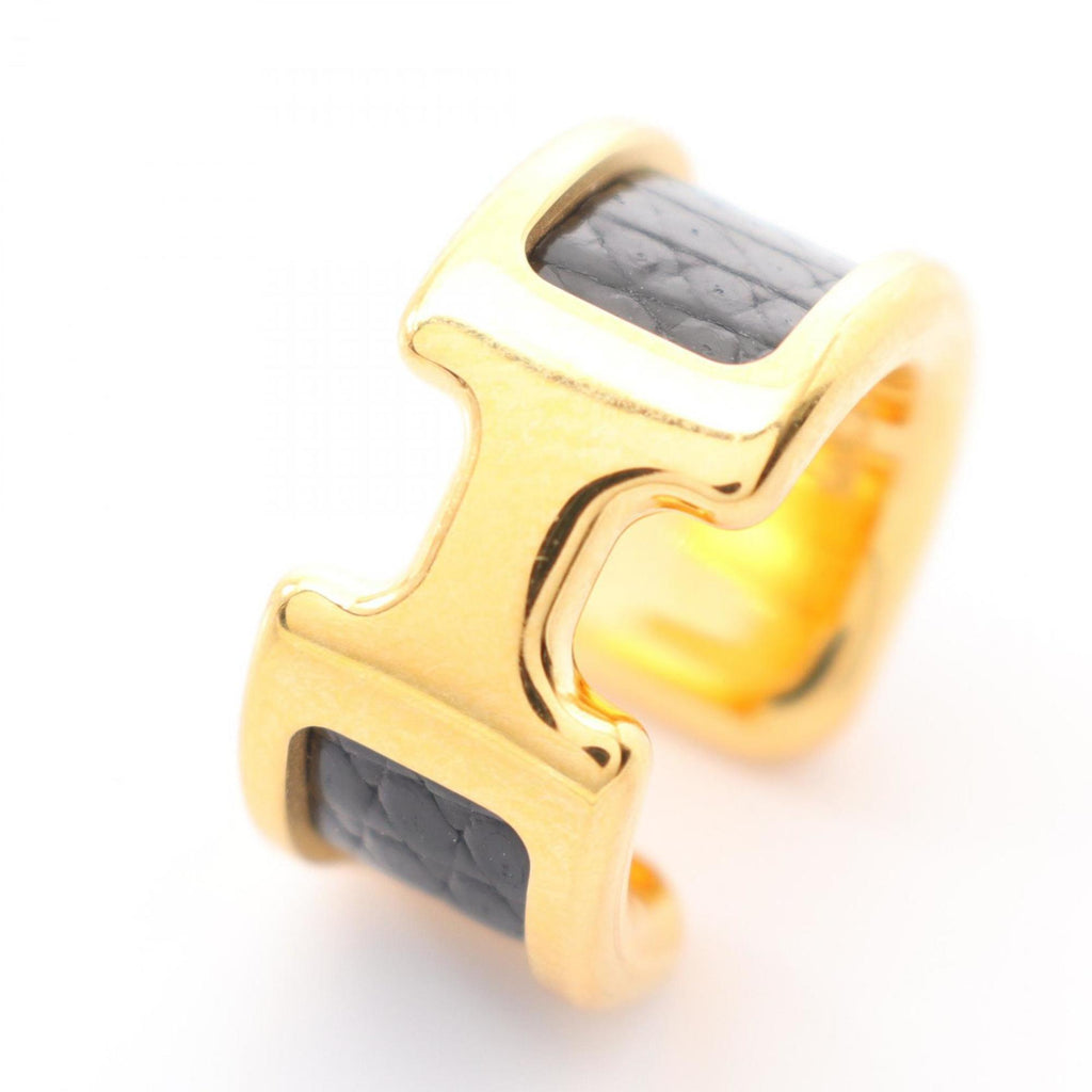 Epsom Leather and Gold Earrings Mini