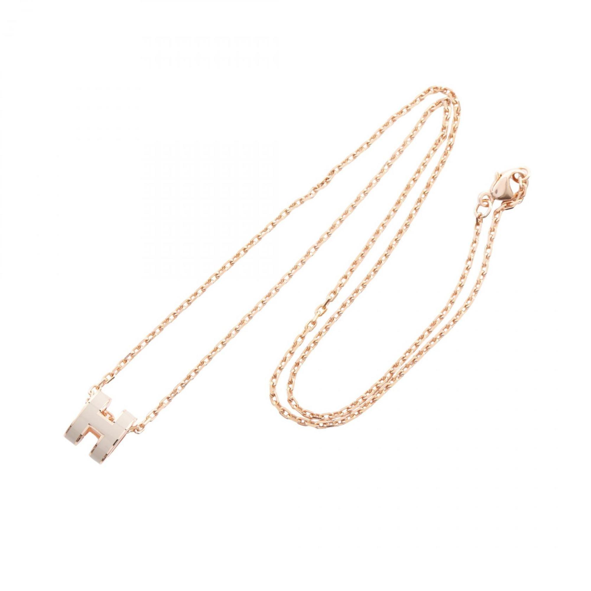 Pop H Pendant Necklace Gold-Tone Metal
