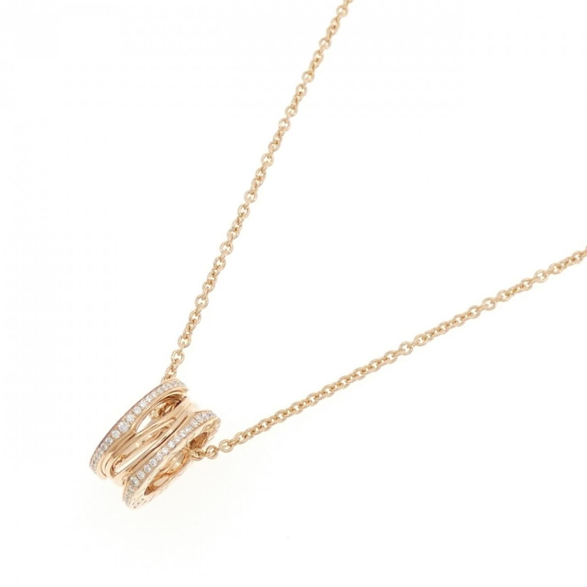 B.Zero1 Pendant Necklace 18K Rose Gold with Diamond