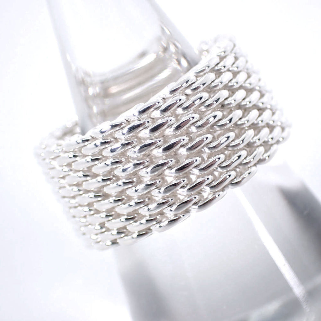 Heart Somerset Mesh Ring Sterling Silver