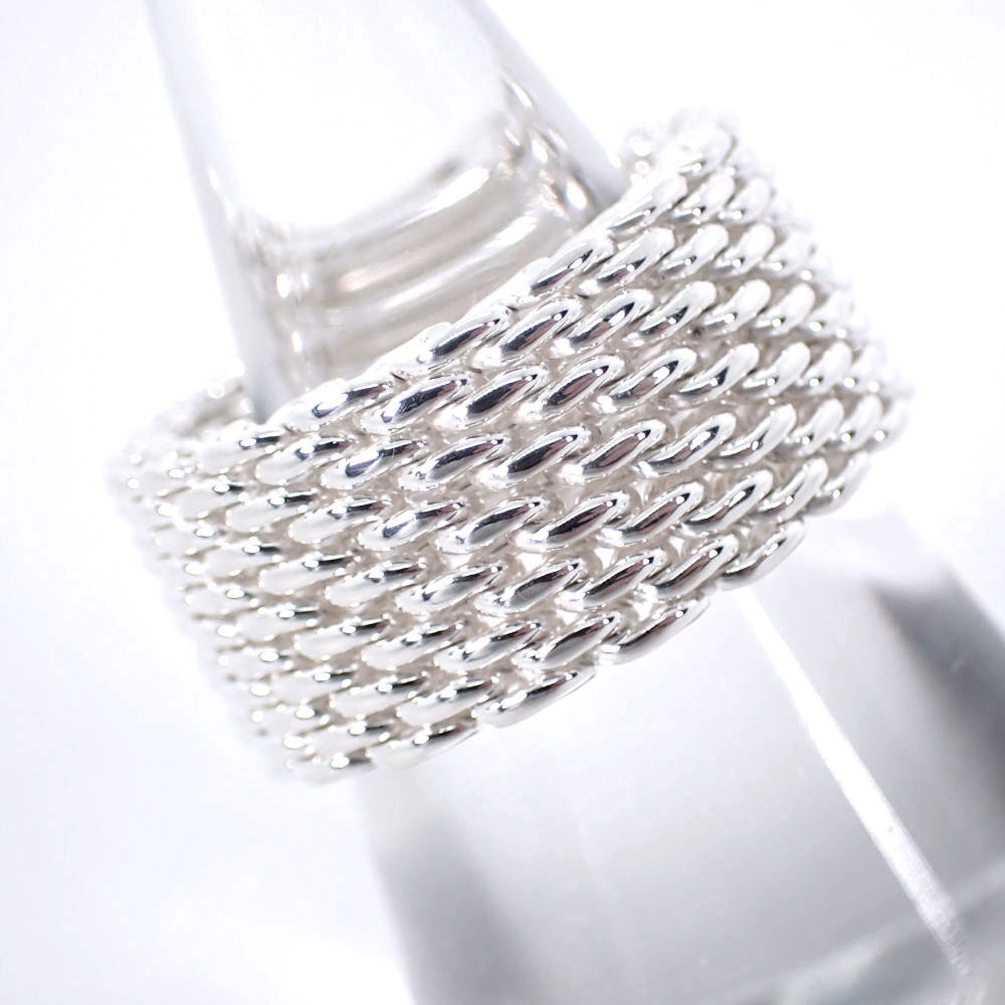 Heart Somerset Mesh Ring Sterling Silver