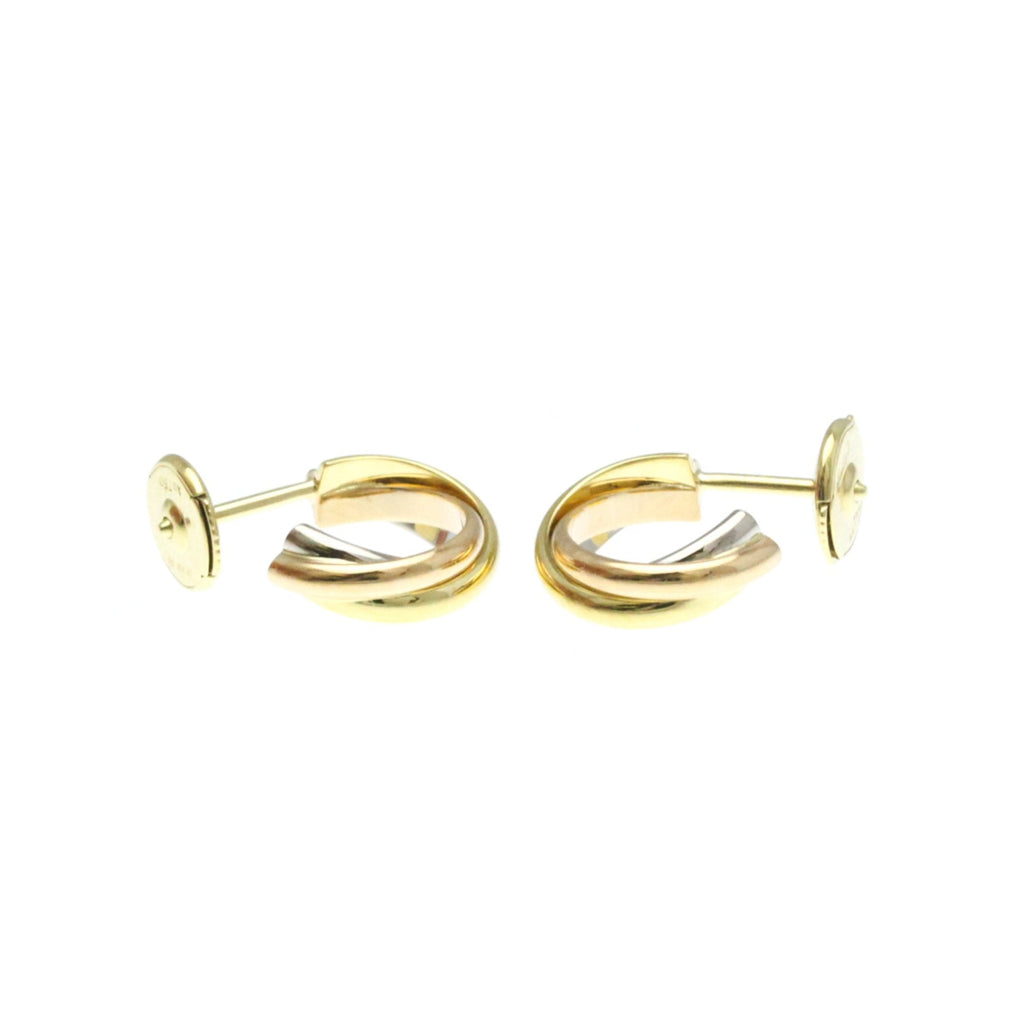 Trinity Earrings 18K Tricolor Gold