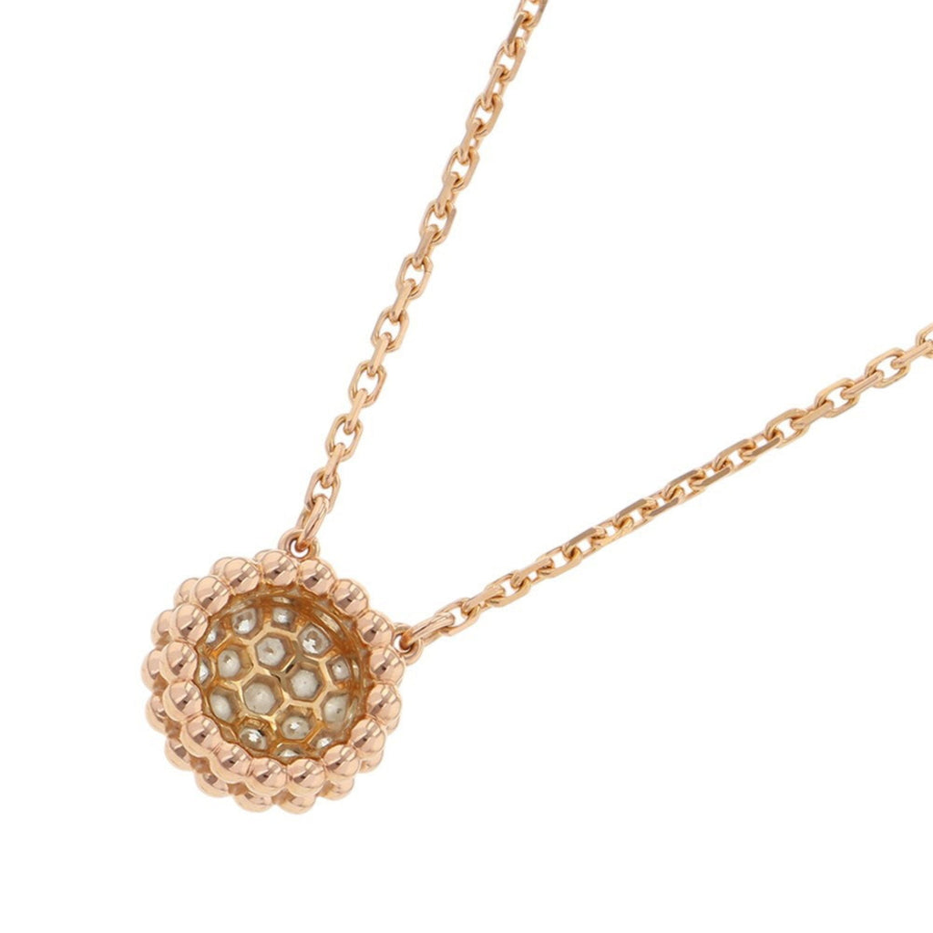 Perlée Pendant Necklace 18K Rose Gold with Diamond