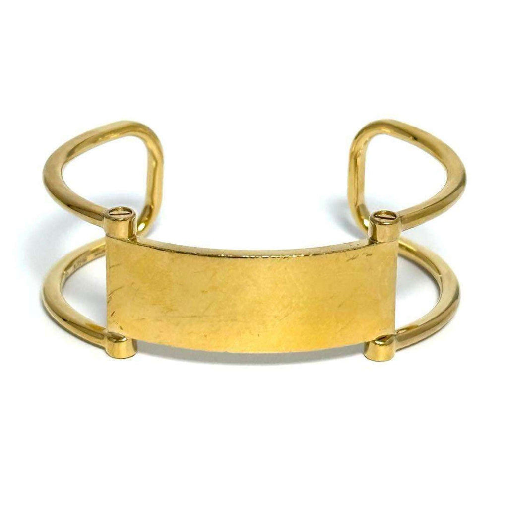 Plate Bangle Metal Bracelet