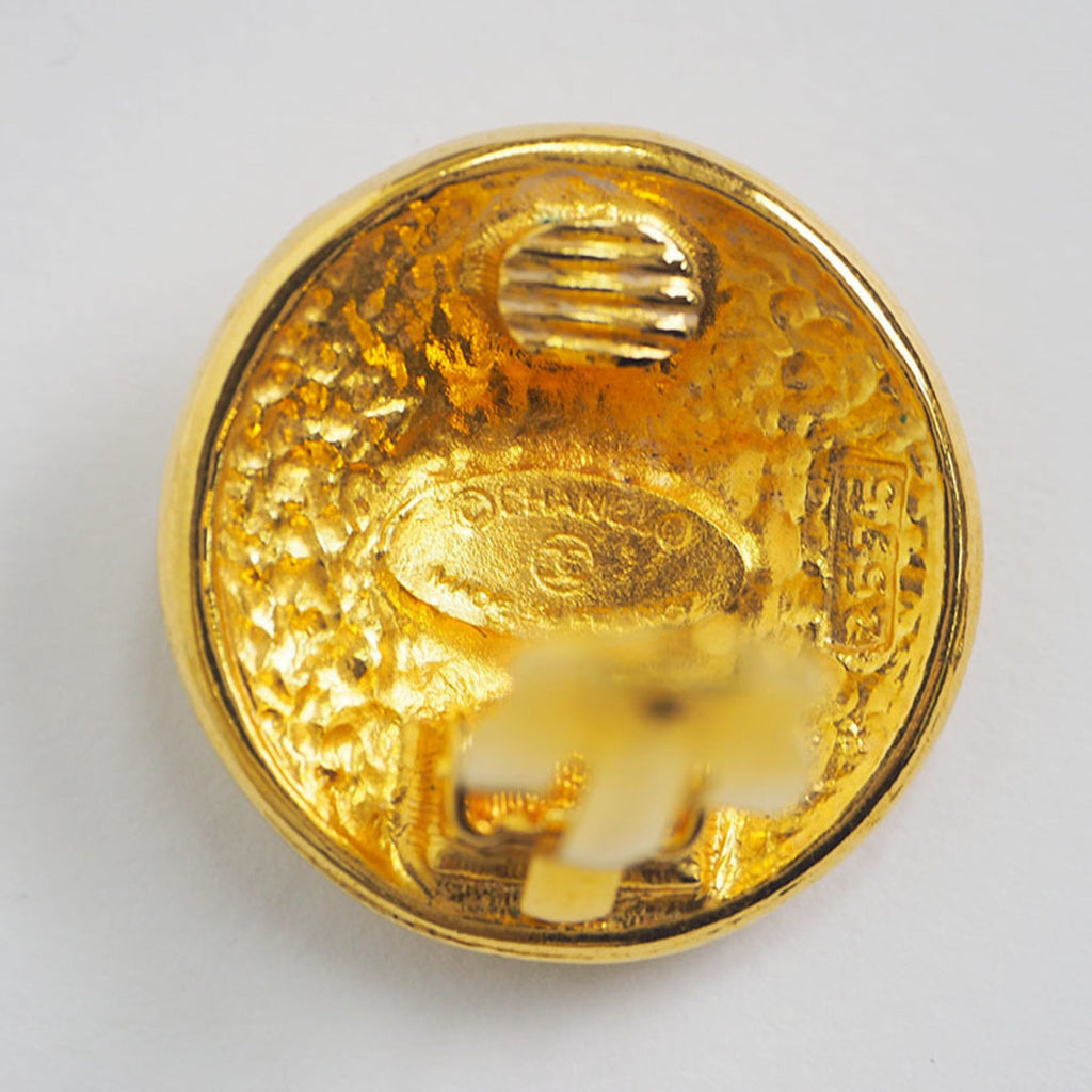 Vintage Earrings Gold-Tone Metal
