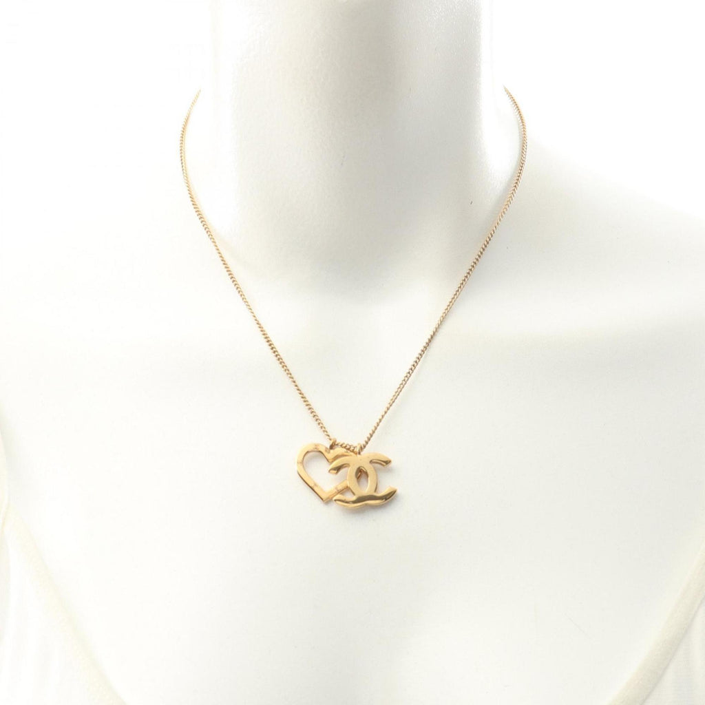 CC Logo Pendant Necklace Metal