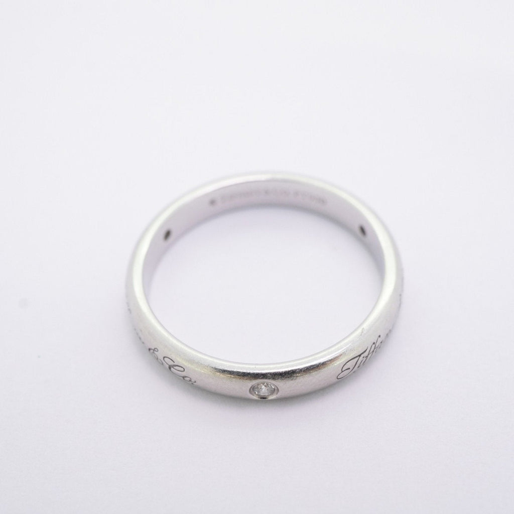 Lucida Notes Band Ring Platinum with Diamond