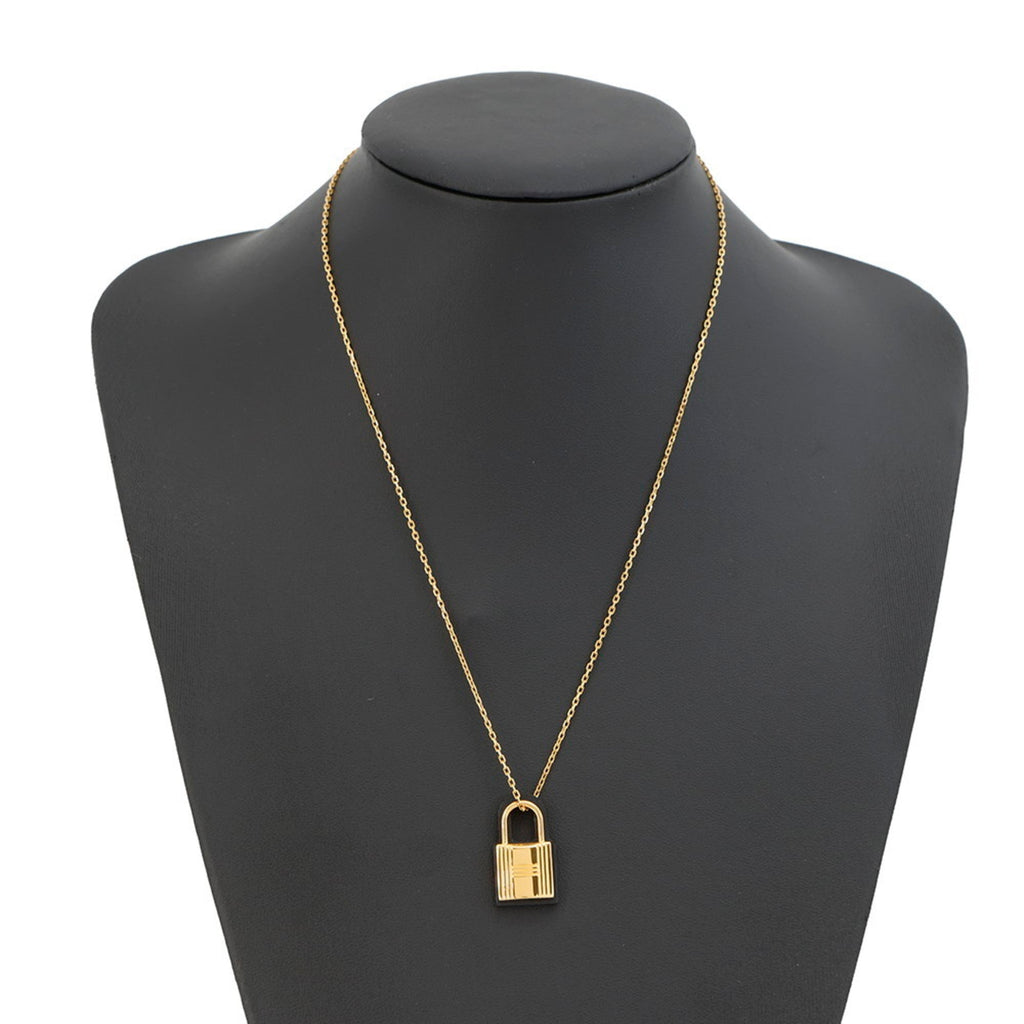 O'Kelly Pendant Necklace Gold and Swift Leather Mini